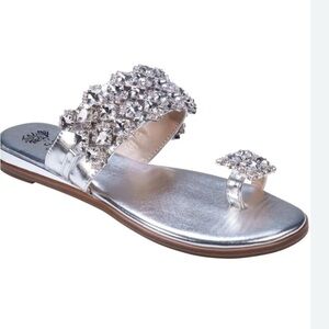 $33 plus shipping! Glamorous Silver Embellished Women's Sandals​